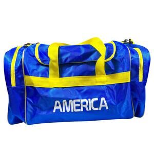 Club America Maleta Deportivo Soccer Duffle Bag Blue Large Gym Sport Travel Bag